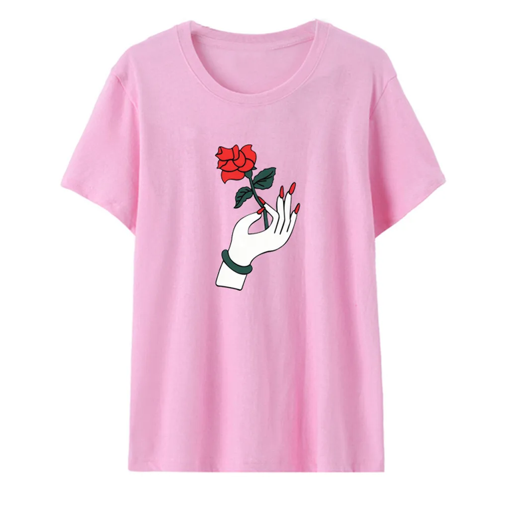 SAGACE женская футболка Femme 2019 модные повседневные топы с коротким рукавом и круглым