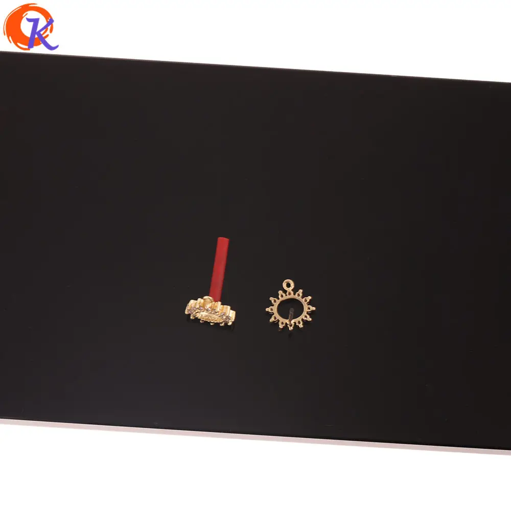 

Cordial Design 30Pcs 11*11MM Jewelry Accessories/Hand Made/DIY/Genuine Gold Plating/CZ Earring Stud/Jewelry Findings & Component