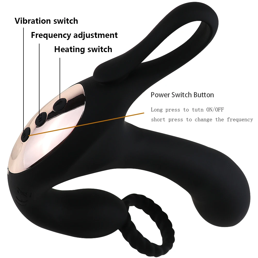 Массажер Prostata 10 скоростей Анальная пробка вибратор стимулятор эякуляции