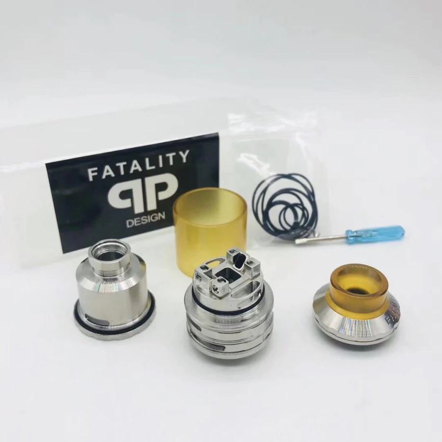 Vape Танк Fatality RTA сменный бак Атомайзеры Топ воздушный поток в катушке дизайн Postless