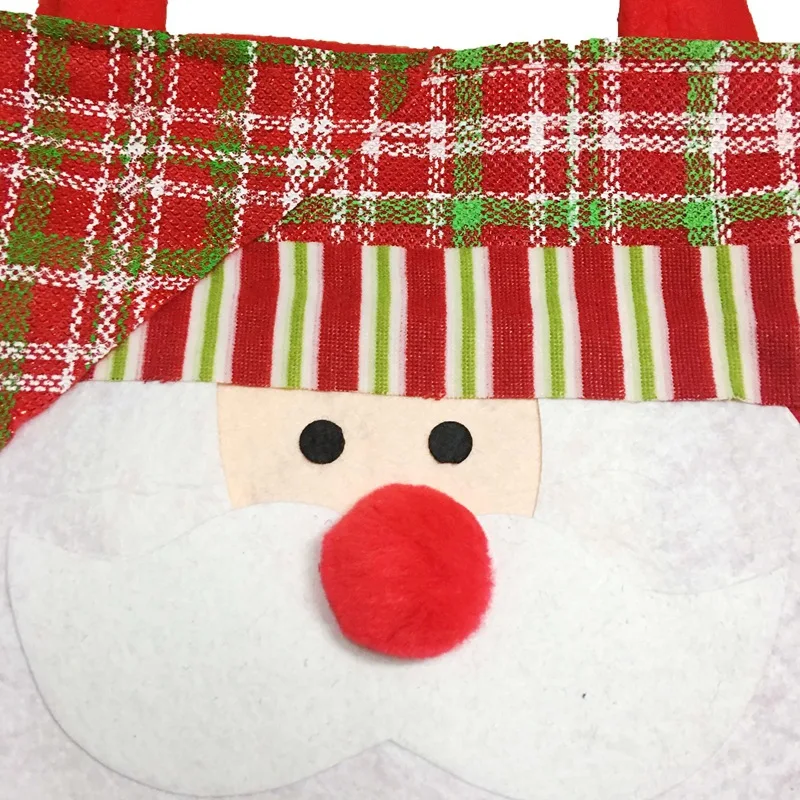 Нетканая Сумка тоут Merry Christmas экологически чистая Подарочная сумка конфет для