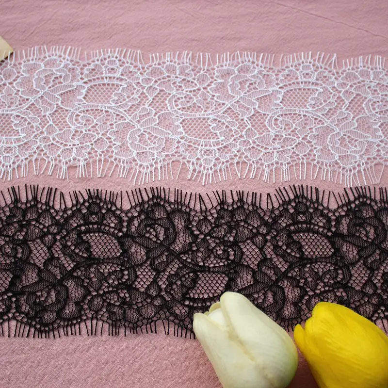LASUI wide6 8 см * 3 м/1 лот Высокое качество французская кружевная ткань с двойными