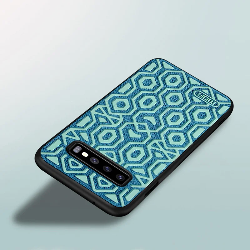 Green Для samsung S10 Plus чехол Mofi для samsung Galaxy S10 чехол S10E косой нескользящий Противоскользящий нескользящий для предотвращения падения скользящий ход S10 E Plus - Цвет: Green