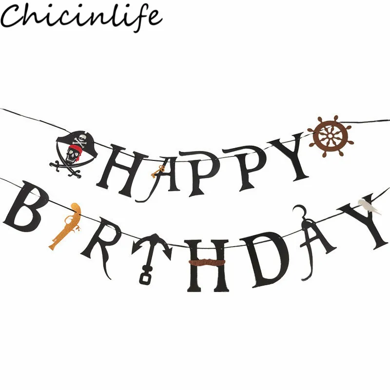 Chicinlife 1 комплект пиратский баннер на день рождения детский душ детская