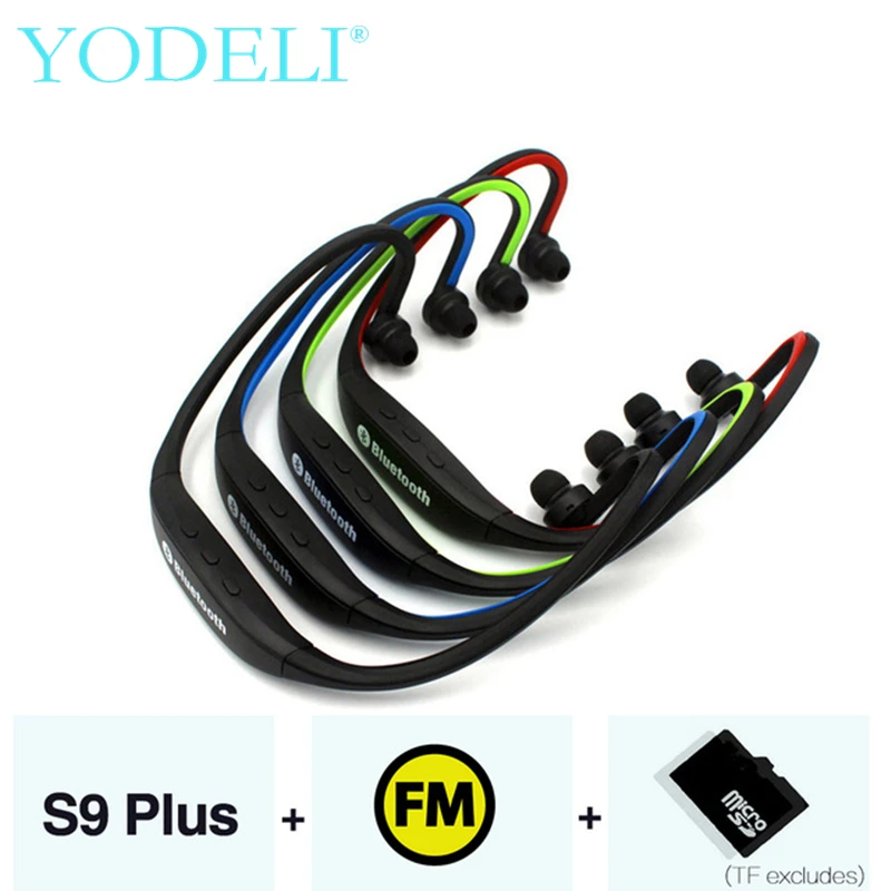 Оригинальный S9 Bluetooth Беспроводной наушники FM радио bluetooth Поддержка TF/SD карты