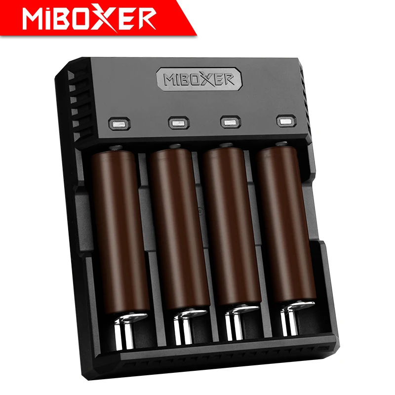 MIBOXER C4S зарядное устройство Speedy зарядное устройство для Ni-MH Ni-Cd AA AAA Li-Ion LiFePO4 IMR 10440 14500 16340 18650 26650