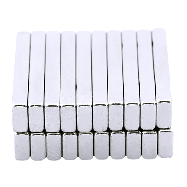 20pcs 50X10X5mm WHISM 20-100 шт. холодильники магниты N35 неодимовый магнит мини сильный Мощный Редкоземельный Магнит магниты полосы магнитный стикер на холодильник - Цвет: 20pcs 50X10X5mm