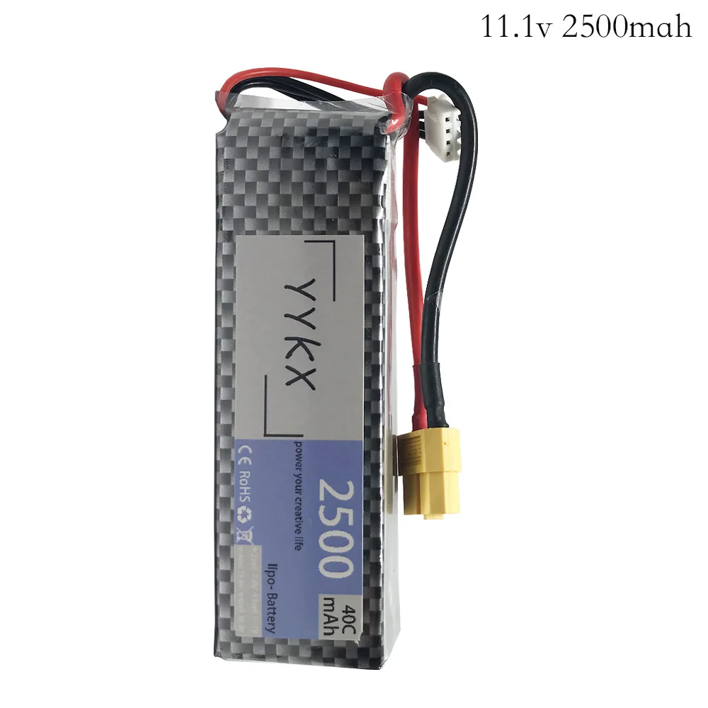 5 шт./лот совершенно новый 3s Bettery 11 1 V 2500mAh 40C MAX 60C T/xt60/jst/Банановая штепсельная вилка