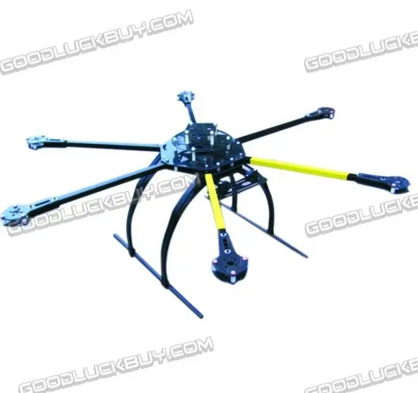 ATG 700 X6 AL 2212/2216 складная рама шестигранный Мультикоптер с двойной углеродной