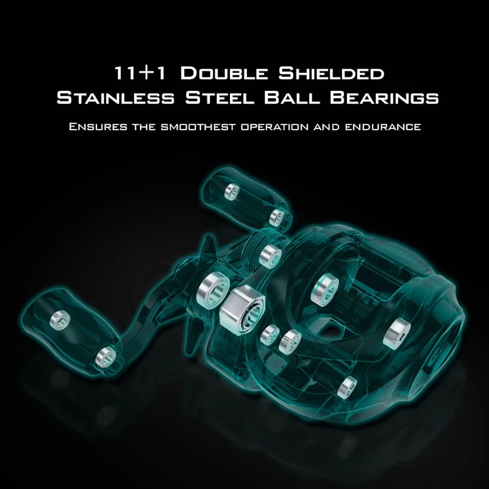 KastKing Royale Legend Elite baitcasing Рыболовная катушка 12BBs 8 кг магнитная с тормозом
