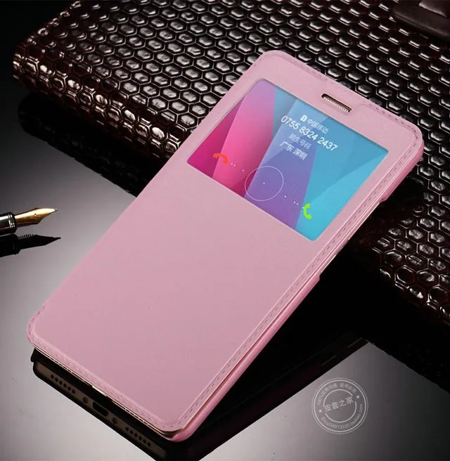 Роскошный защитный кожаный чехол с окошком для Highscreen Power Five книжка Pro|case flip|flip