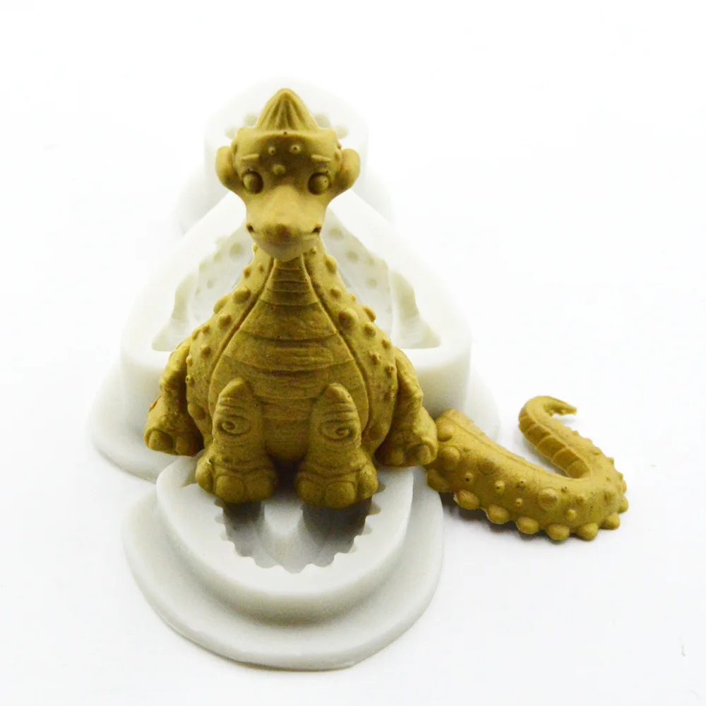 Силиконовые формы милые динозавры силиконовые для торта инструменты украшения