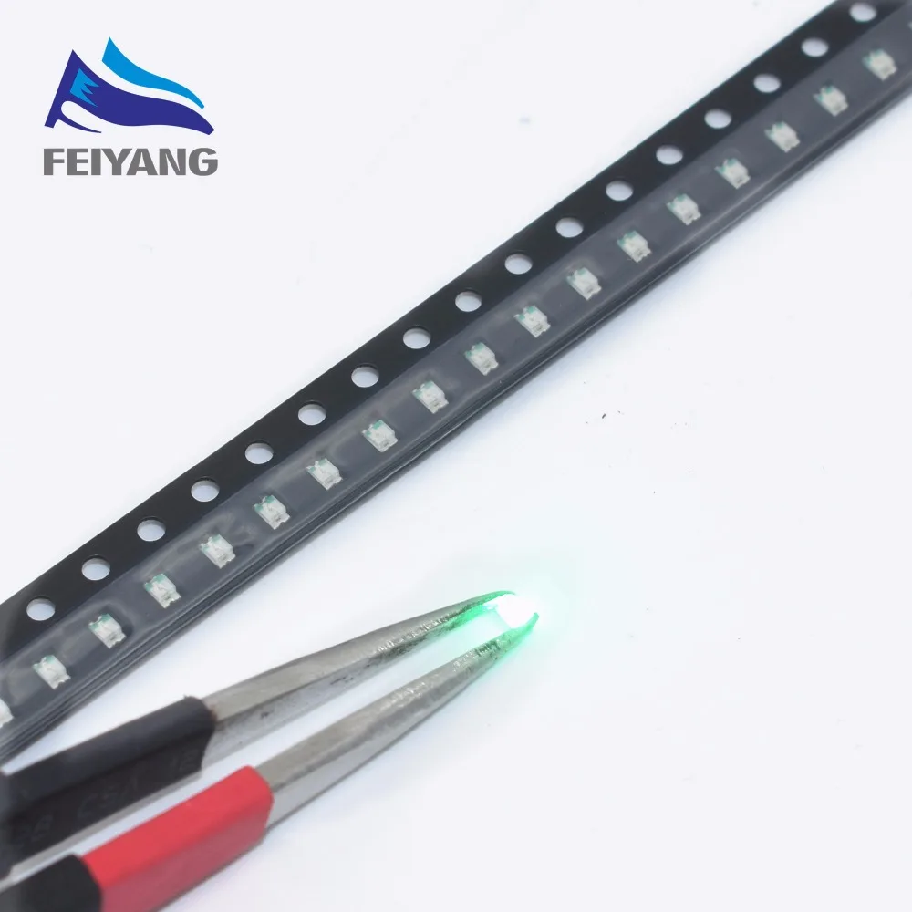 Светодиодная лампа SAMIORE ROBOT 100 SMD 0805 шт. супер чистый зеленый цвет 3 0 4 в 20 мА 2012 нм