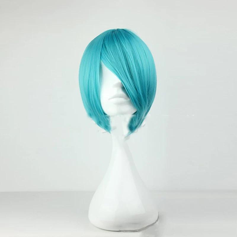 no ponytails HAIRJOY зеленый Вокалоид Мику косплей парик две косы длинные кудрявые конские хвосты синтетические волосы парики для сахара Сливы Мерси от Overwatch - Цвет: no ponytails