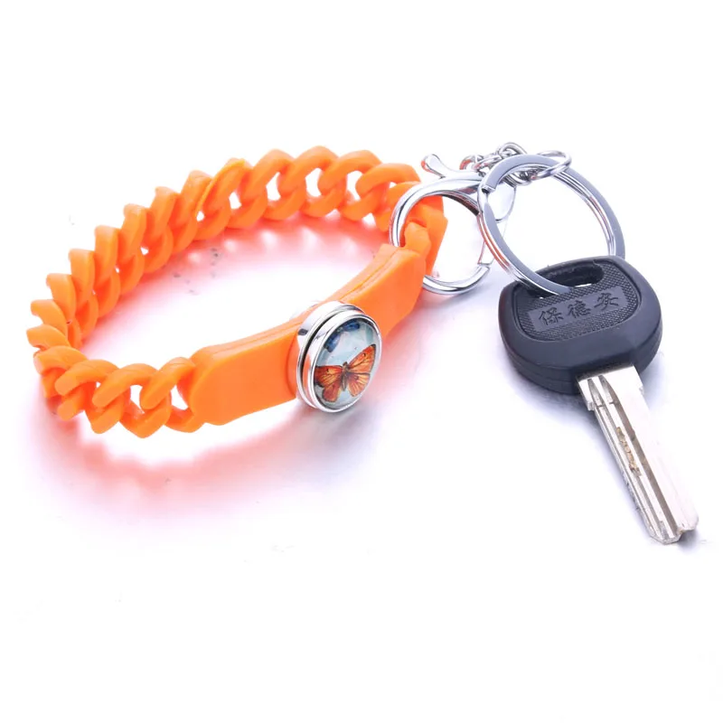 New Elasticity Rubber Snap Bracelet for Women Colorful Silica Gel Bracelets &amp Bangles Fit 18mm 20mm Button Jewelry | Украшения и