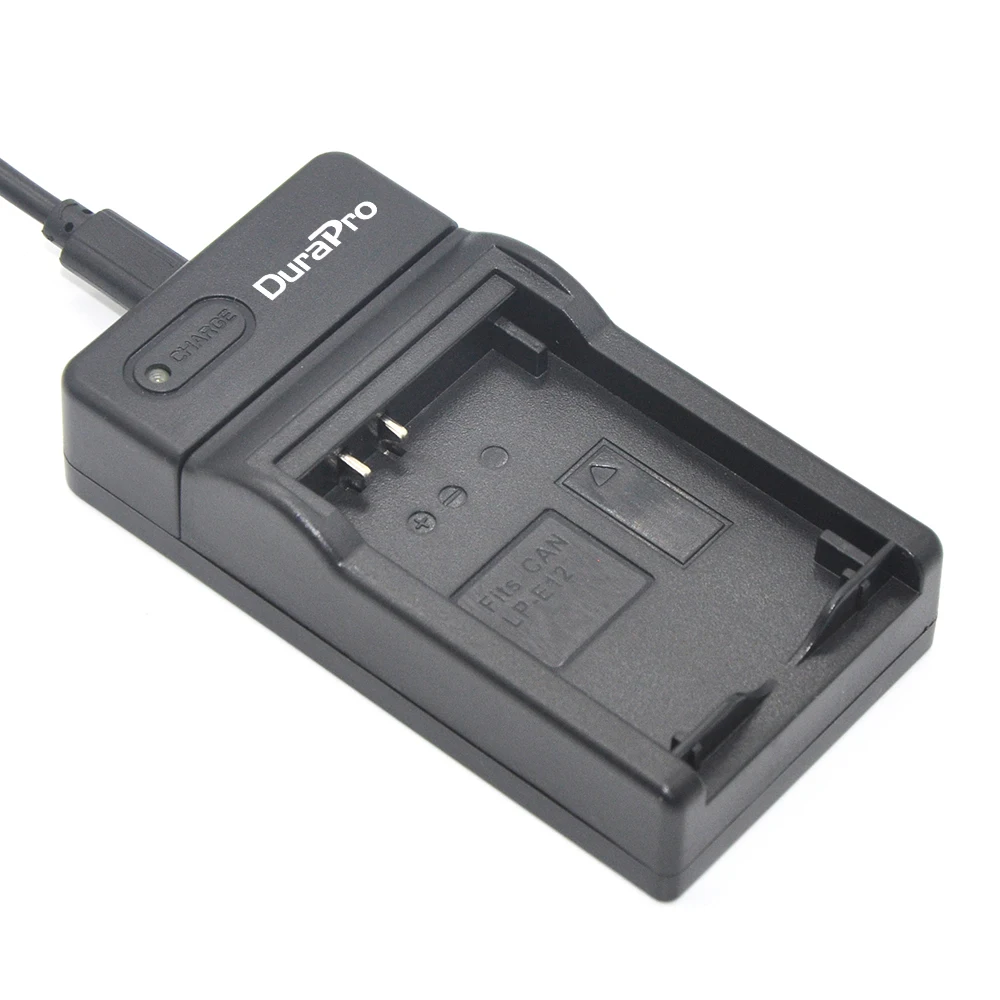 DuraPro 1 шт. LP-E12 LPE12 LP E12 батарея для камеры Bateria Batterie AKKU + USB зарядное устройство Canon M 100D