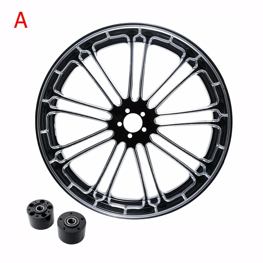 Мотоцикл 21 &quotCNC передний обод колеса Ступицы с двойным диском для Harley Touring Road King