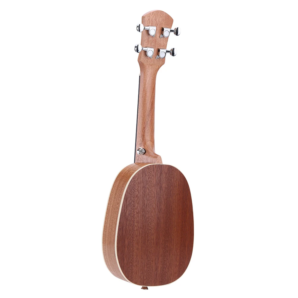 Высокое качество 21 &quotАнанасовый сопрано Укулеле прочный Sapele Ukulele Ukelele матовый 4