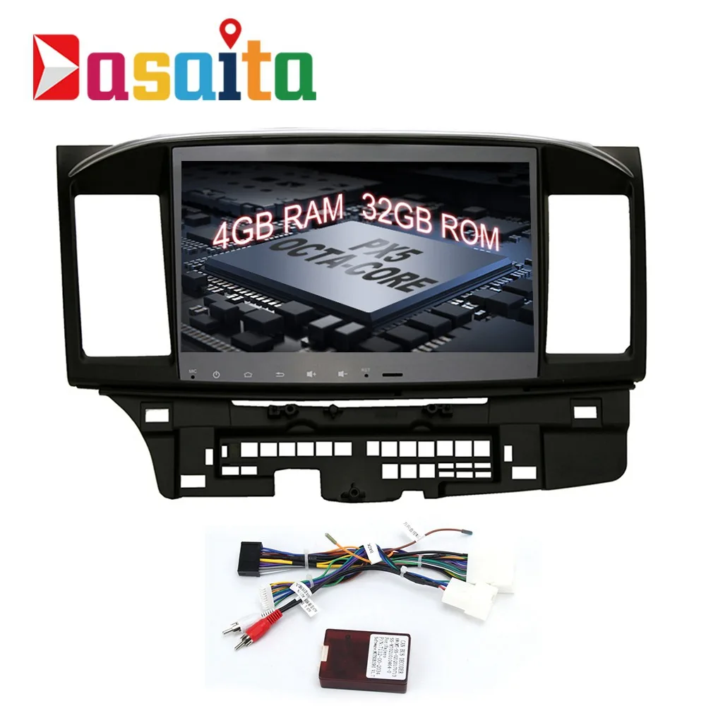 Dasaita 10," Android 6,0 Восьмиядерный автомобильный DVD gps плеер для Mitsubishi Lancer 10 EVO стерео Авто радио головное устройство мультимедиа - Цвет: 4G-with 07-13 Canbus