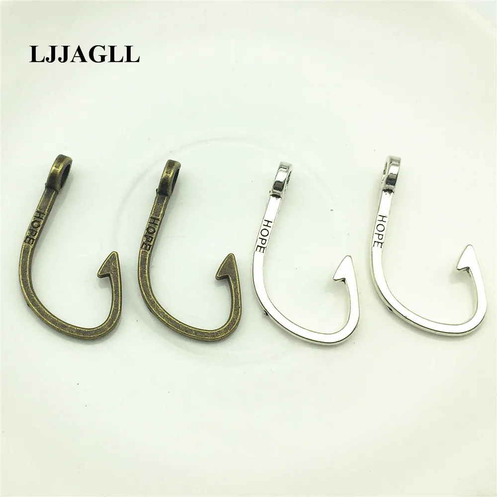 10VPCS Big Hook sailing Anchor Charm Hope Hooks Diy Fish Pendant Jewelry Findings Handmade | Украшения и аксессуары