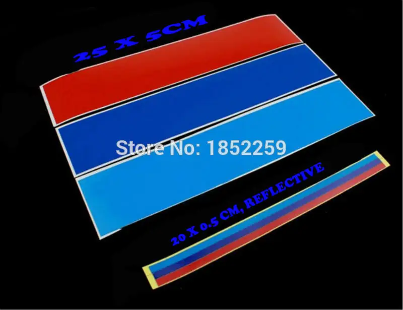 6 x Новый стиль/м красочные декоративные наклейки гриль и передние на бампер для BMW