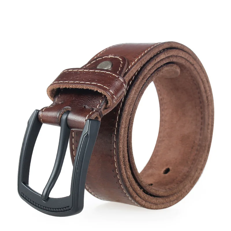 Мужской ремень из натуральной воловьей кожи винтажные кожаные мужские ремни