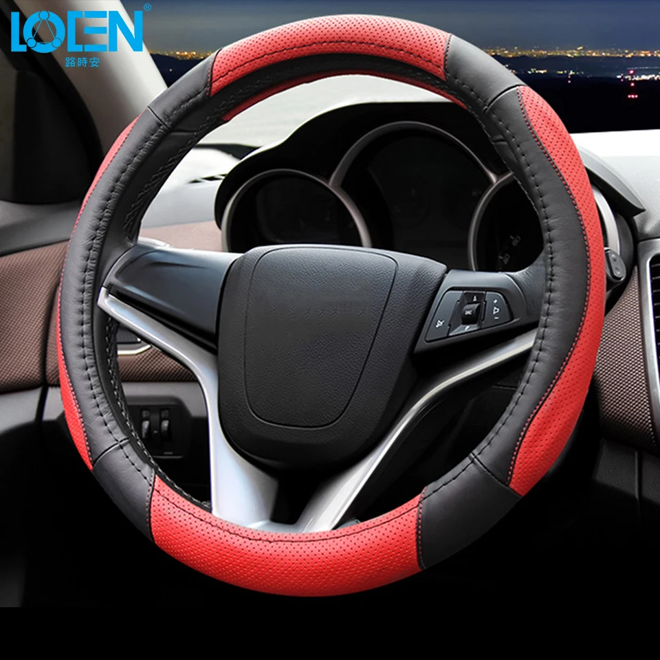 Универсальный Высокое качество Натуральная кожа Чехол рулевого колеса