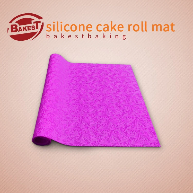 BAKEST силиконовые яйца roll Коврики с цветочным узором Прекрасный торт roll pad