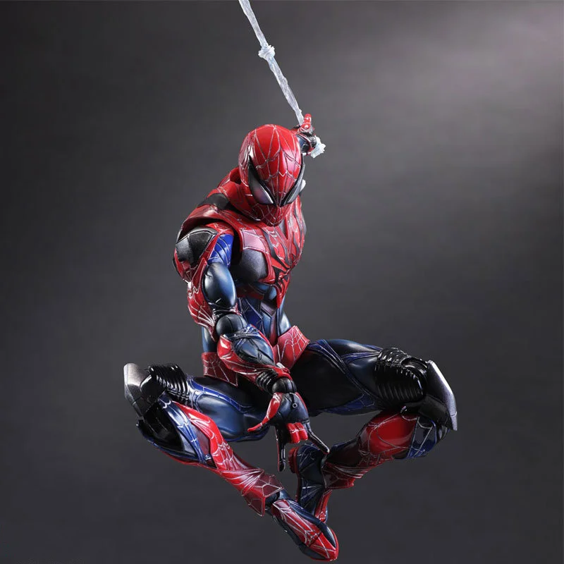 Фигурки Marvel Avengers PA Spider Man двигающиеся шарниры 27 см ПВХ экшн фигурки коллекция