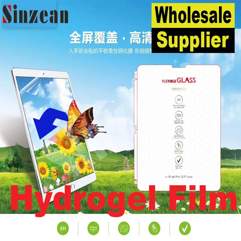 Sinzean 25 шт для ipad Air 2019 10 5 'ƉD полное покрытие мягкая Гидрогелевая пленка IPAD Pro 11'' 12 9 ''дюймов 9D