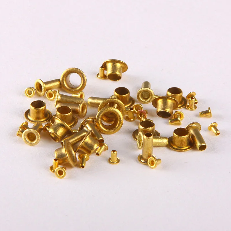 100 шт пустотелая металлическая медная Заклепка/медные части M0.9 * 2 м GB875 |