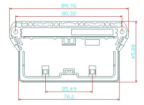 UM72 длина печатной платы: 101-150 мм Пластиковый корпус для инструментов PCB