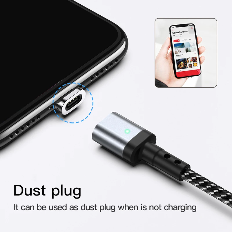 Магнитный кабель для iphone XR X Gourde Micro USB C type адаптер быстрой зарядки usb магнитное