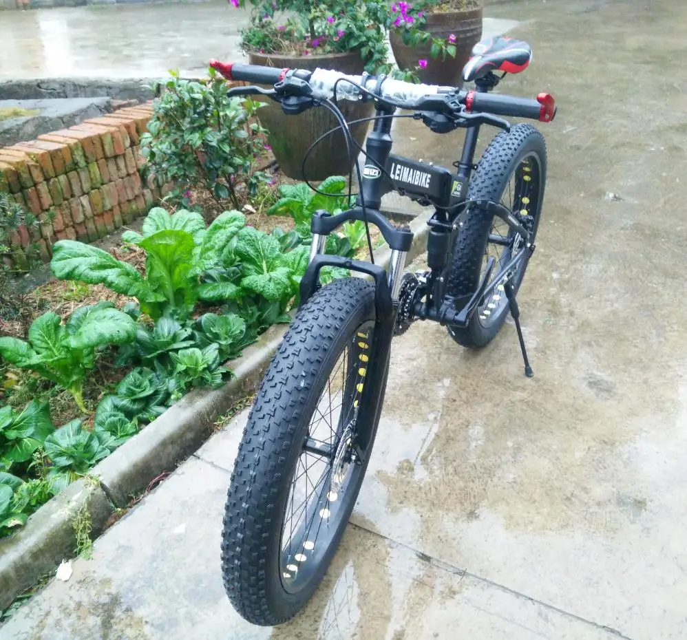 KALOSSE складная рама пляжный горный велосипед 21/24/27/30 скоростной толстый bicicleta 26*4 0