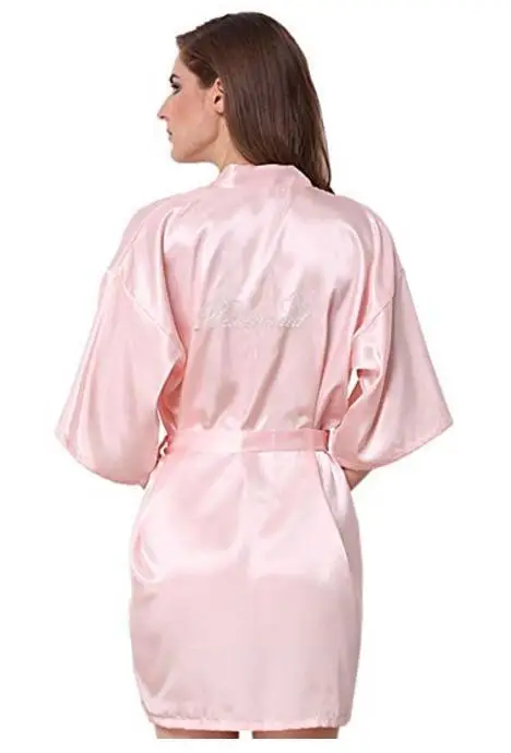 pink Bridesmaid Фрейлины невесты халаты персонализированные соответствия халаты для матери невесты подарок Роб - Цвет: pink Bridesmaid