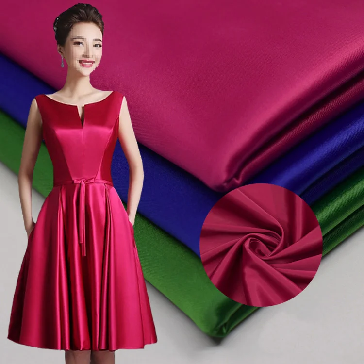 

Polyester Spandex Bridal Fabric Thick Heavy Weight for Dress