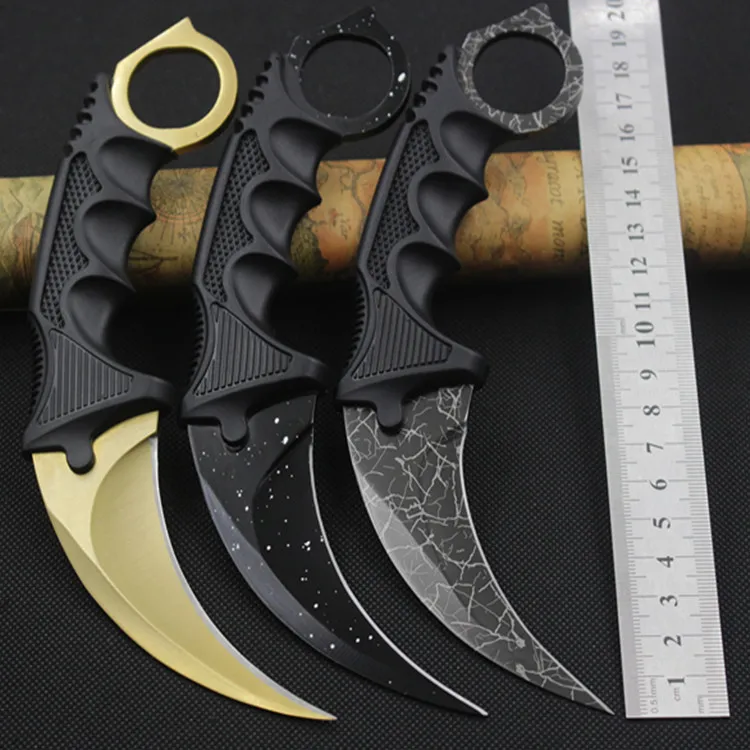 CS GO Karambit нож в стиле игры "Counter-Strike" ножи выживания нож для охоты и кемпинга ganzo складной нож Navajas