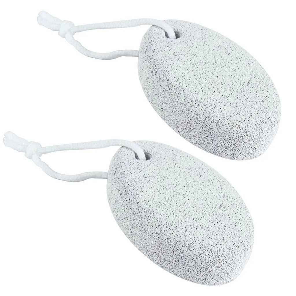 2 шт. эллиптический камень для ног натуральная пемза твердый удаления мозолей