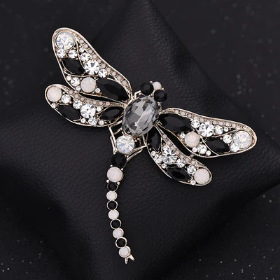 Булавка На пластырь винтажные черные Броши бисерные значки нашивки для одежды