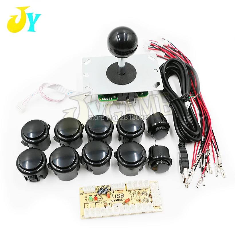 Классический 1 плеер Sanwa 5Pin 8way аркадный Набор для ПК Джойстик Raspberry Pi Ретро сделай