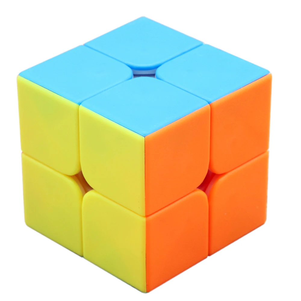 Мою MF2S 2x2x2 Stickerless Профессиональный Скорость Magic Cube игрушка для малышей 2*2*2 mofangjiaoshi головоломка куб