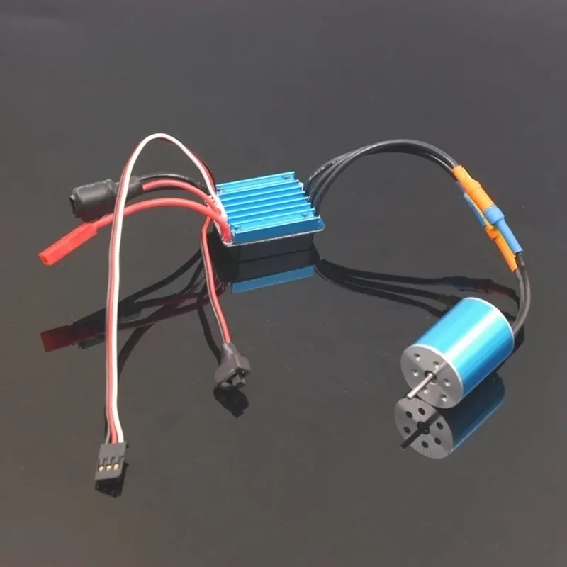2430 5800KV бесщеточный inrunner двигатель Бессенсорное с 25A 2-полосная ESC комбо для RC Хобби 1/16 1/18 автомобилей лодки