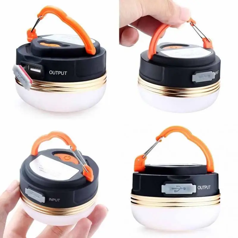 3 режима usb зарядка кемпинг огни 5LED Открытый палатки светильник аварийный светильник вспышка для зарядки мобильного телефона с магнитом#1025