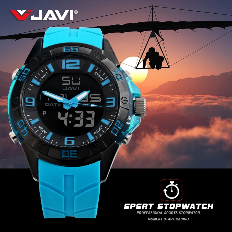 JAVI Брендовые спортивные часы мужские водонепроницаемые relojes para hombre Dive 30m Цифровые