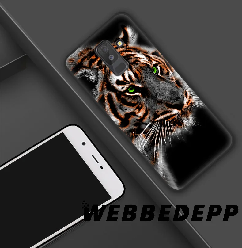 Мягкий силиконовый чехол WEBBEDEPP Tiger Animal Alpha для Samsung Galaxy A9 A8 A7 A6 Plus 2018 A5 A3 2017 2016 Note 9 8 |