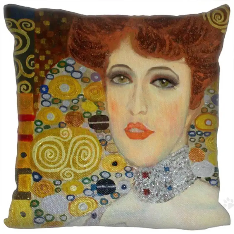 Хит продаж чехол для подушки Gustav Klimt изготовленный на заказ двусторонняя Прямая