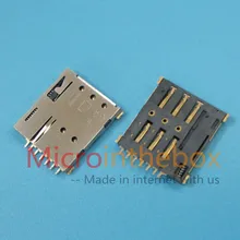 Nano SIM Connector manufacture push-lock type 7 Pins sim card reader holder socket for smart watch wearable device GPS tracker