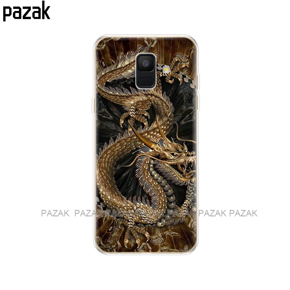 34247 Силиконовый чехол для телефона samsung Galaxy A6 Dual SIM SM A600 A600F, мягкая задняя крышка из ТПУ для samsung A6 Plus A605 A605F, новинка - Цвет: 34247