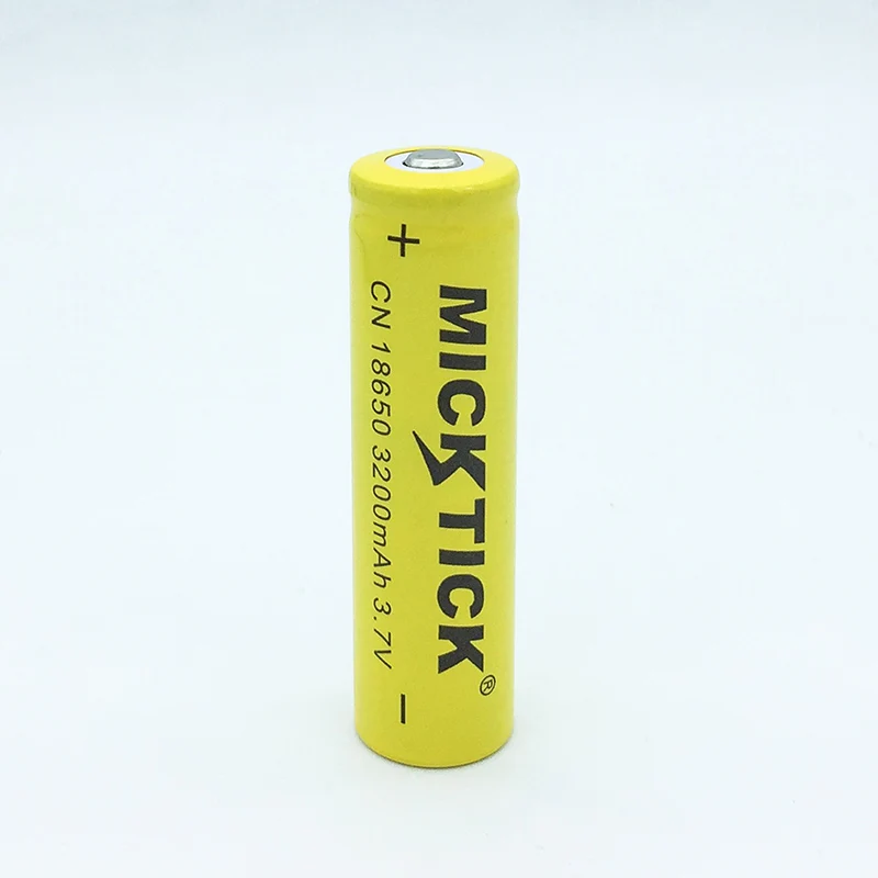 1 шт. 18650 3200 мАч 3 7 В (не AA) MICKTICK Батарея batteria литиевых батарей литий-ионный