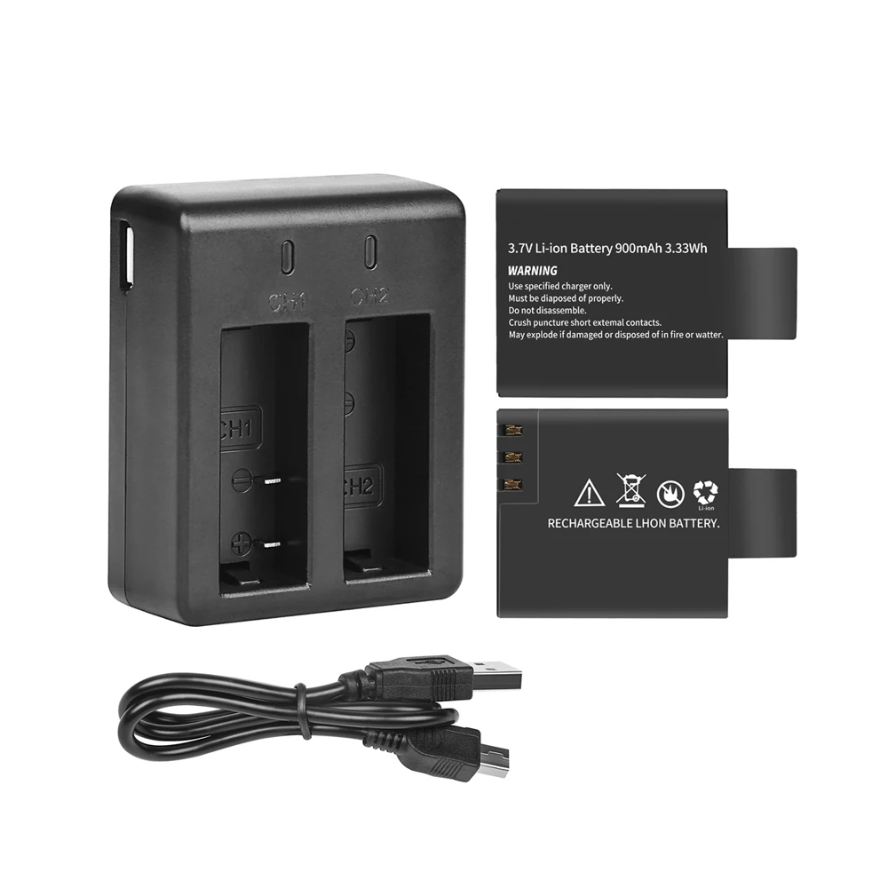 Зарядное устройство с двумя портами для Sjcam M10 Sj4000 Sj5000 4000 5000 экшн-камеры Sjcam аксессуары